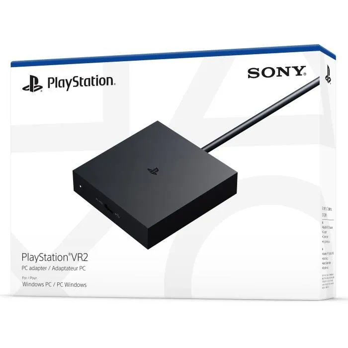 Sony Adaptateur PSVR2 pour PC - Permet d'utiliser le casque PlayStation VR2 sur PC, Compatible PS5, Connexion Bluetooth, Noir