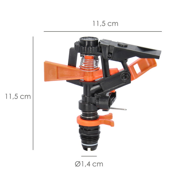 SATURNIA Aspersor de Riego Sectorial 1/2 inch en Plastique