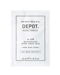 Depot Baume après-rasage No. 408 Fraîcheur Poivre Noir Hydratant pour Hommes, 10 ml