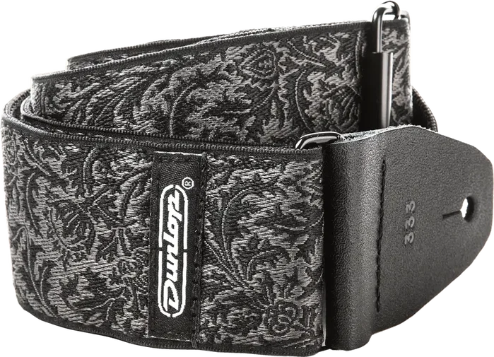 Dunlop Sangle pour Guitare/Basse Jacquard - Noir Chardon Dunlop
