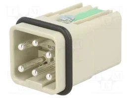 HARTING Han Q Connecteur HDC Mâle 6 Broches 16A 400V