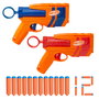 Hasbro Nerf N-Series Duo Pack G1492 - 2 Lancateurs avec Levier de Recharge et Rail Tactique - Inclut 12 Darts N1