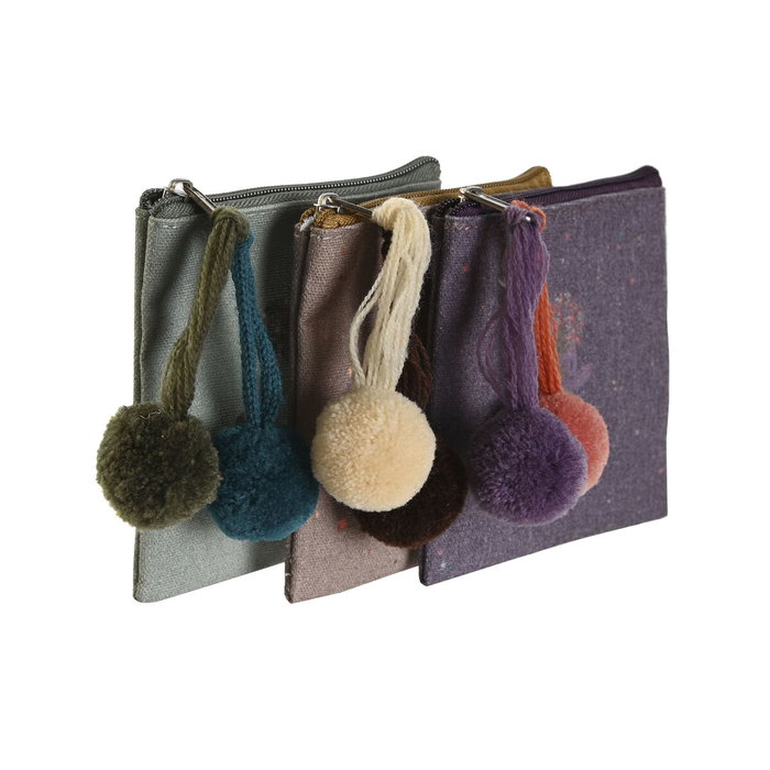 Porte-monnaie DKD Home Decor Marron Vert Bordeaux Yoga (3 Unités) Porte-monnaie DKD Home Decor Marron Vert Bordeaux Yoga (3 Unités)