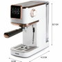 Domo Machine à expresso 3 en 1 DO746K Blanc et Rose