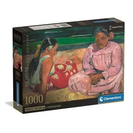 Clementoni - Puzzle 1000 pièces Gauguin 'Femmes de Tahiti' - Compact avec poster - 70 x 50 cm