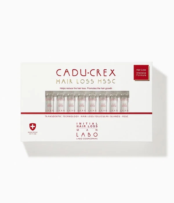 Labo Suisse Cadu-Crex Initial Stage Anti-chute de cheveux, 20 ampoules de 3,5 ml