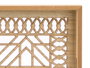 Giftdecor Lot de 2 plateaux rectangulaires Prisma en bois et verre 40.5x6.5x31 cm (Set de 6)