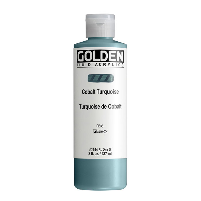 Golden Couleurs Acryliques Fluides Turquoise Cobalt 237 ml Golden Couleurs Acryliques Fluides Turquoise Cobalt 237 ml