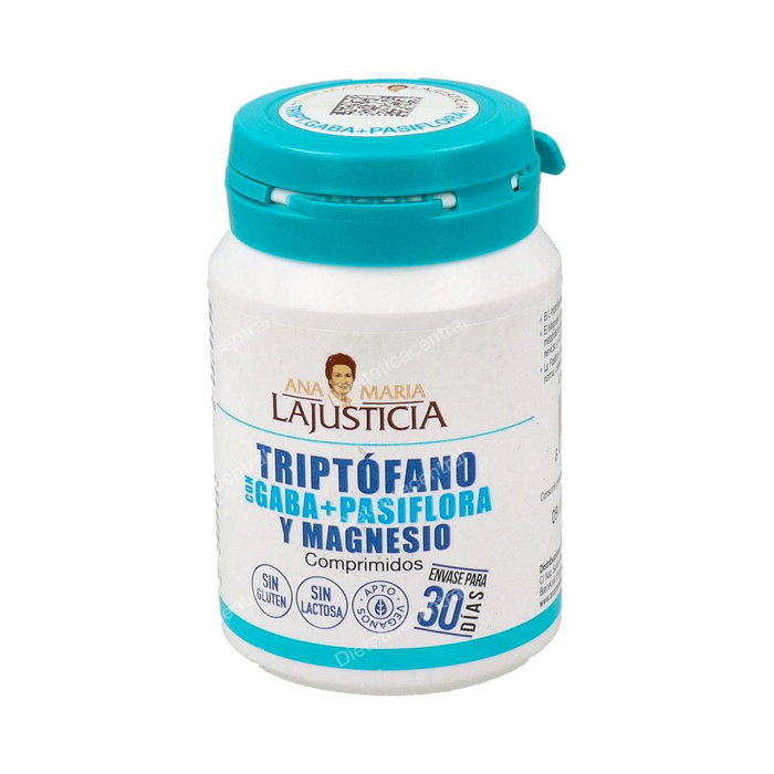 Ana Maria Lajusticia Tryptophane avec GABA, Passiflore et Magnésium 60 comprimés Ana Maria Lajusticia Tryptophane avec GABA, Passiflore et Magnésium 60 comprimés