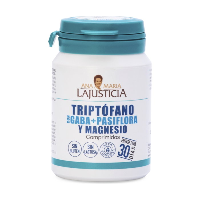 Ana Maria Lajusticia Tryptophane avec GABA, Passiflore et Magnésium 60 comprimés Ana Maria Lajusticia Tryptophane avec GABA, Passiflore et Magnésium 60 comprimés