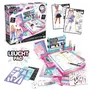 Canal Toys Studio de Mode Lumineux Fashion Designer - OFG 303 - Set créatif avec modèles à colorier, pochoirs et tissus pour enfants dès 6 ans