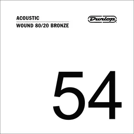 DUNLOPST Corde acoustique 80/20 Bronze .054