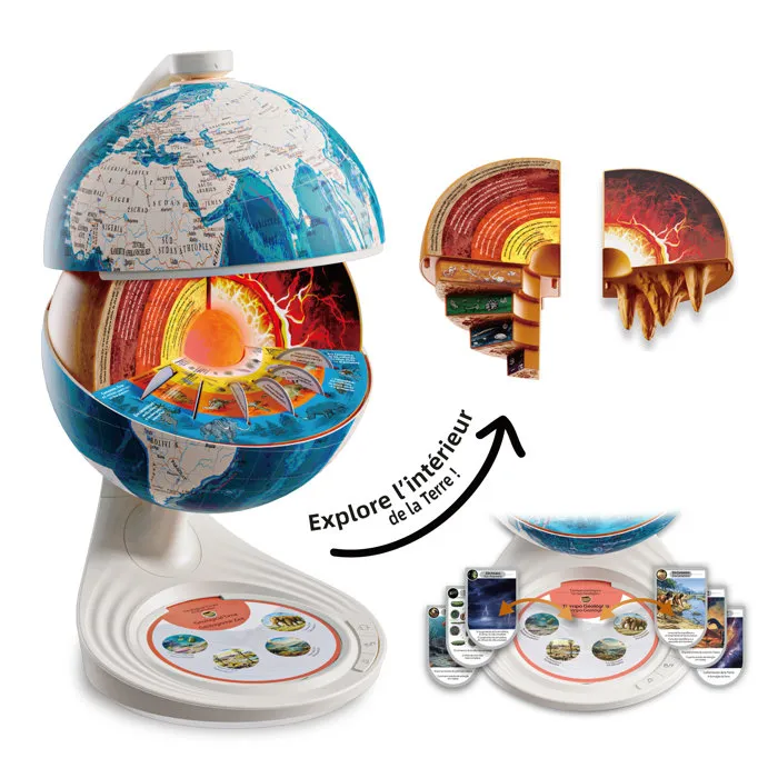 Canal Toys COS 003 - Globe d'Exploration Interactif 3D avec Cartes Éducatives So Science