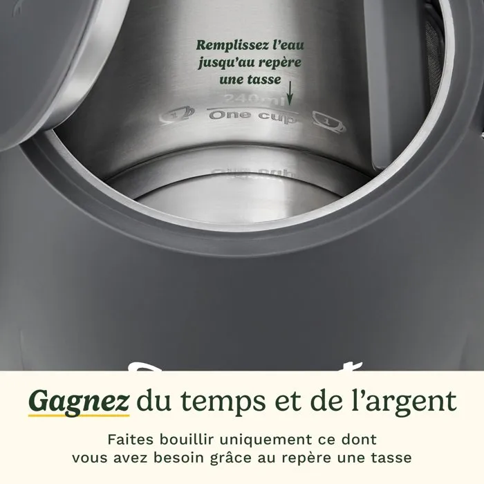 Cuisinart Bouilloire électrique Core Collection 1,5 L Stone Grey