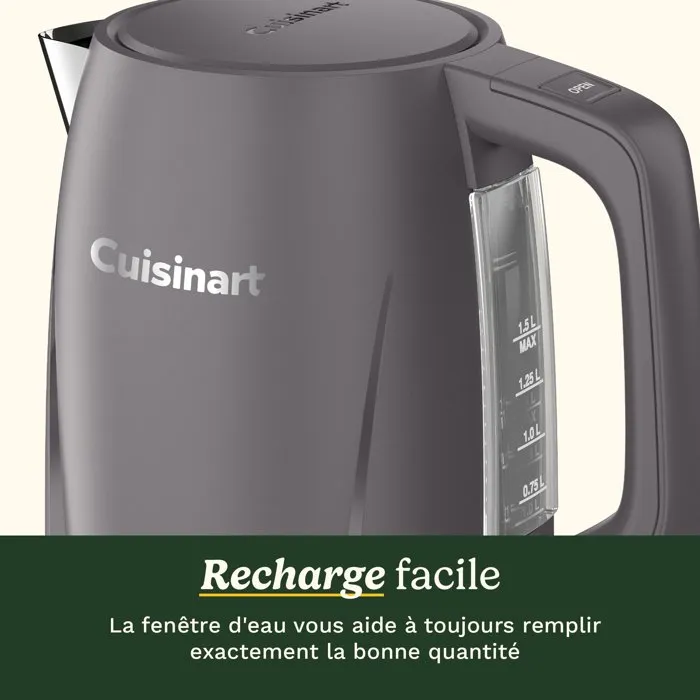 Cuisinart Bouilloire électrique Core Collection 1,5 L Stone Grey