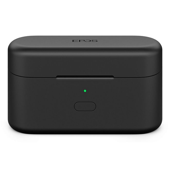 EPOS Adapt E1 - Écouteurs True Wireless Noir avec Réduction de Bruit Hybride, Bluetooth 5.3, Certifiés Microsoft Teams, IPX5, Boîtier de Charge USB-C