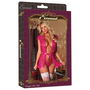 Ensemble de Lingerie en Dentelle Exposed Rose (L/XL)