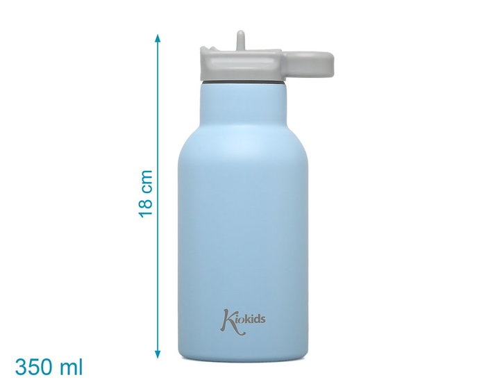KioKids Gourde Isotherme Bébé 350 ml Acier Inoxydable Sans BPA, Bleue KioKids Gourde Isotherme Bébé 350 ml Acier Inoxydable Sans BPA, Bleue