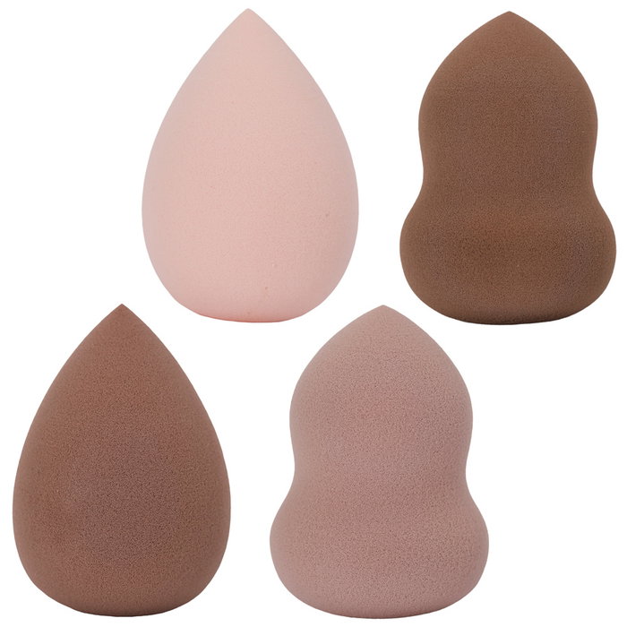 Cosmetic Club Éponge de maquillage, 4 pièces assorties