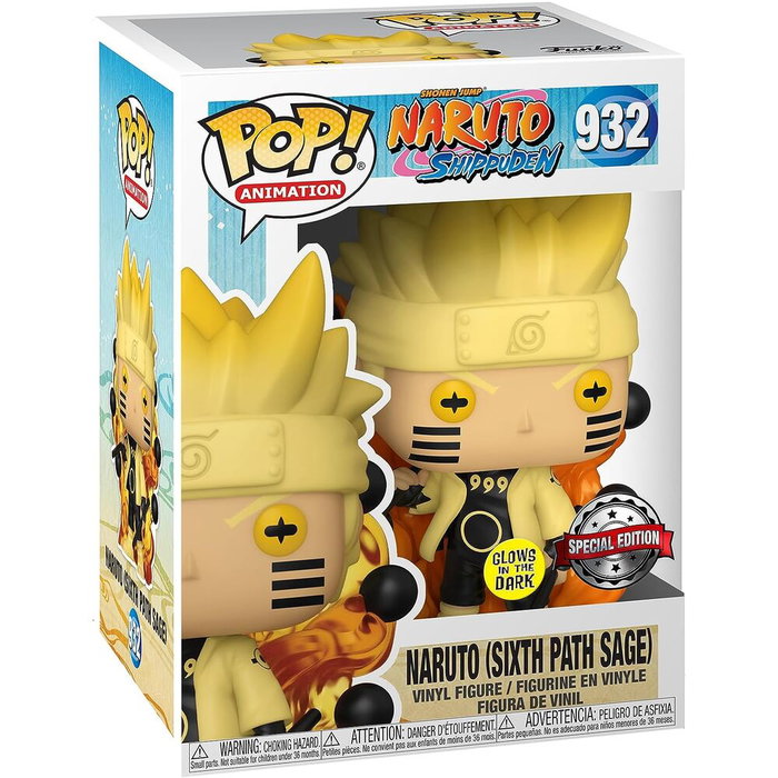 FUNKO POP Naruto - Naruto Uzumaki Six Path Sage - Figurine Vinyle 9 cm avec Fenêtre - Édition Collector
