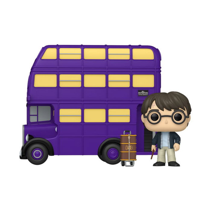 Funko Pop! Rides Super Deluxe Harry Potter avec Knight Bus - Figurine de collection officielle Warner Bros - Réf. 76855