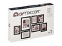 GIFTDECOR SET 7 PORTAFOTOS MURAL PASTPARDU NEGRO