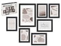 GIFTDECOR SET 7 PORTAFOTOS MURAL PASTPARDU NEGRO