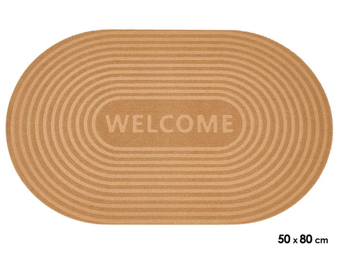 GIFTDECOR Paillasson Welcome Marron 50x80cm GIFTDECOR Paillasson Welcome Marron 50x80cm