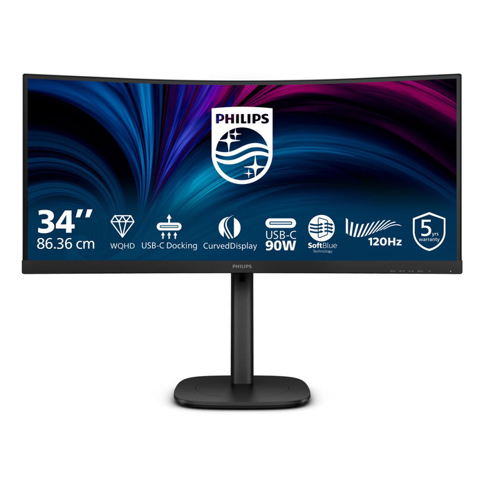 Philips 34B2U3600C/00 Moniteur B-line 34'' Courbe WQHD USB-C KVM Philips 34B2U3600C/00 Moniteur B-line 34'' Courbe WQHD USB-C KVM
