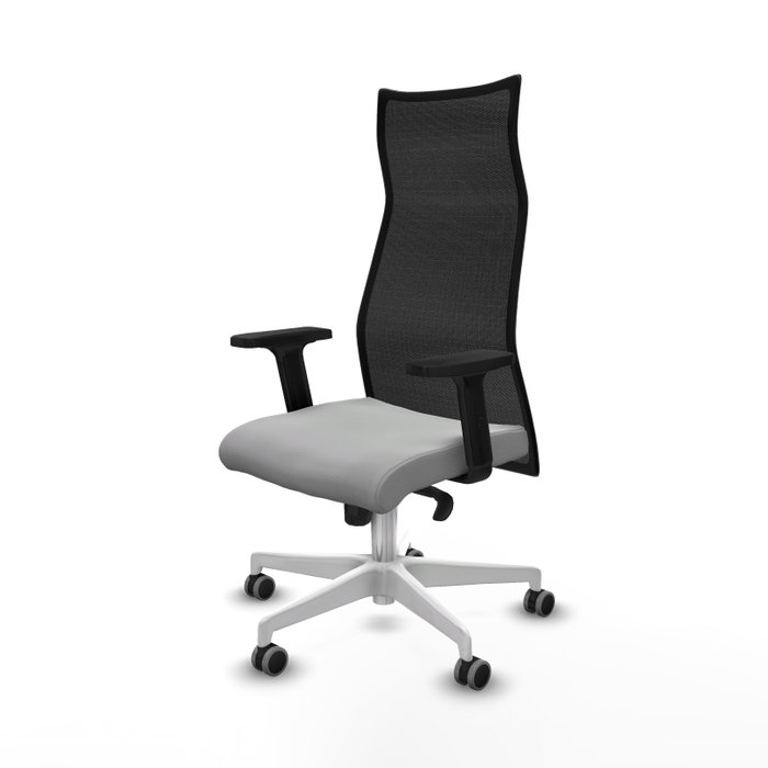 Piqueras y Crespo Chaise de Bureau Albacete Gris Clair et Noir