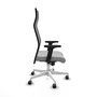 Piqueras y Crespo Chaise de Bureau Albacete Gris Clair et Noir