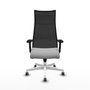 Piqueras y Crespo Chaise de Bureau Albacete Gris Clair et Noir