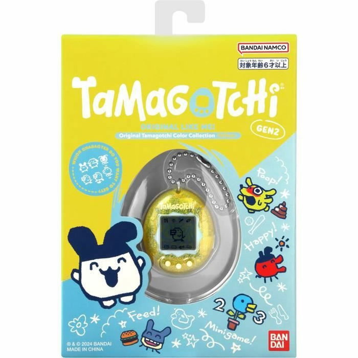 Bandai 46008 Tamagotchi Original - Animal de Compagnie Virtuel - Collection Couleurs - Jaune
