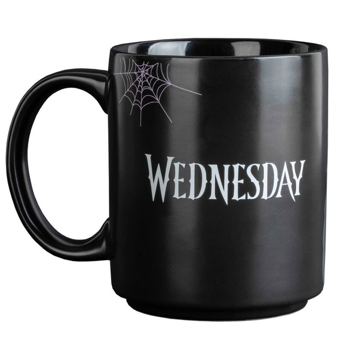 ERIK Tasse Wednesday Addams 350ml en céramique - Résiste au lave-vaisselle et micro-ondes