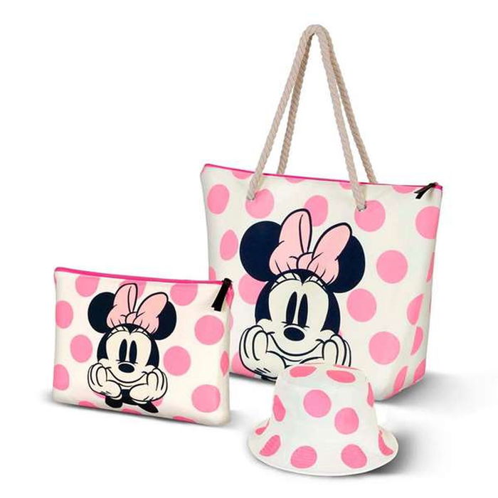 Sac de plage Minnie Mouse Rose