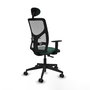 Piqueras y Crespo Chaise de Bureau Motilla Vert Bouteille et Gris