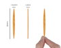 Innspiro Bâtonnets plats en bois orange 65 mm, 250 unités
