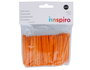 Innspiro Bâtonnets plats en bois orange 65 mm, 250 unités