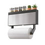 Metaltex Tango Distributeur mural triple pour rouleaux, 38 x 6 x 17 cm, avec kit de montage