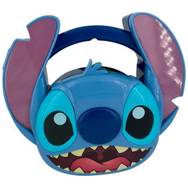 KIDS LICENSING Set de Papeterie 3D Stitch Disney - Coffret 21x17x8 cm avec Cahier, Autocollants, Crayons de Couleur et Accessoires