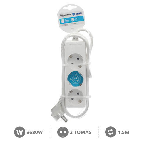 GSC Evolution Base múltiple Serie Estándar 3T (3x1.0mm) 1,5M Blanco