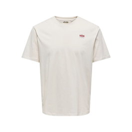T-shirt à manches courtes homme Only & Sons Onsdawson Reg Blanc