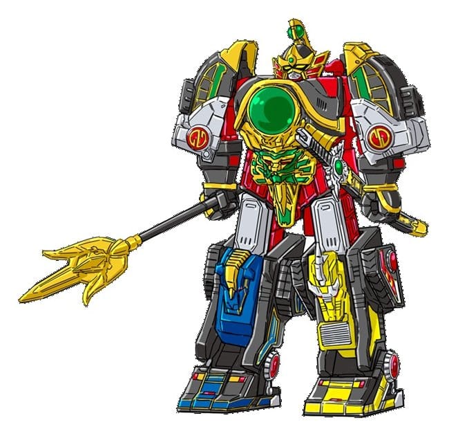 Playmates Power Rangers Thunder Megazord avec Épée de Puissance Mega, 28 cm Playmates Power Rangers Thunder Megazord avec Épée de Puissance Mega, 28 cm