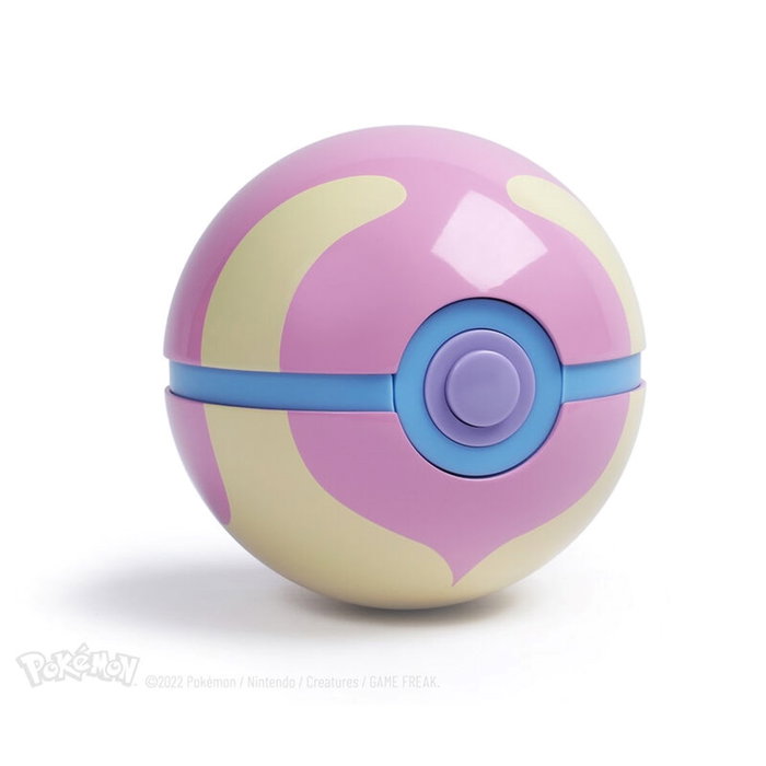 Wand Company PokéBall Heal reproduite en métal avec détection de proximité et illumination multicolore – collection limitée