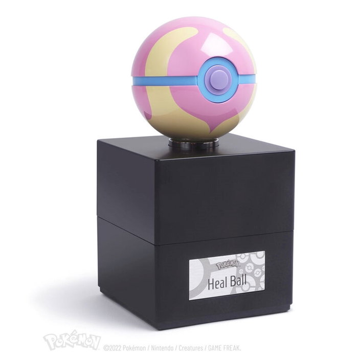 Wand Company PokéBall Heal reproduite en métal avec détection de proximité et illumination multicolore – collection limitée