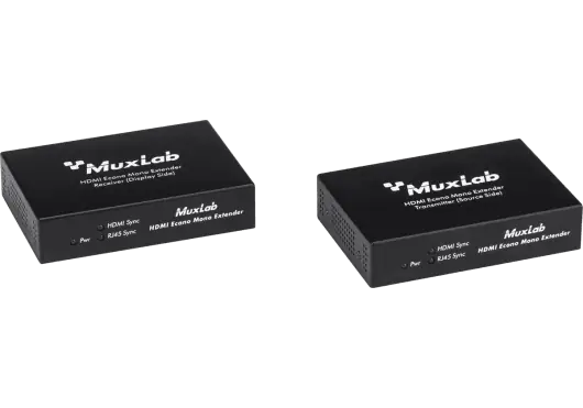 MUXLAB Kit Emetteur-Récepteur HDMI IR HDBaseT 4K - Extension signal HDMI jusqu'à 70m (1080p) / 40m (4K)