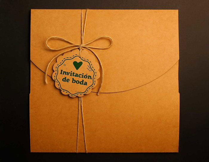 Innspiro Kit 4 Tampons Bois Woodies Boda Invitación Formal et Encre Vert Foncé
