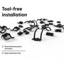 PATCHBOX Patchcatch organisateur de câbles 0U (lot de 4)
