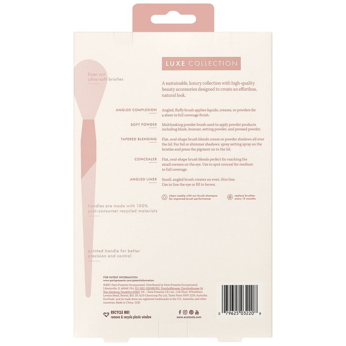 Ecotools LUXE NATURAL ELEGANCE Coffret de 5 Pinceaux