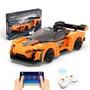 DEQUBE Voiture de course télécommandée CADA 295 pièces - Modes 2.4G et app, 3.8 km/h, 30 min autonomie - Pour enfant +6 ans